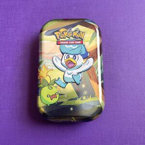 Paldea Friends Mini Tins Quaxly 1 Art Card & 1 Sticker Pokémon (NO PACKS)